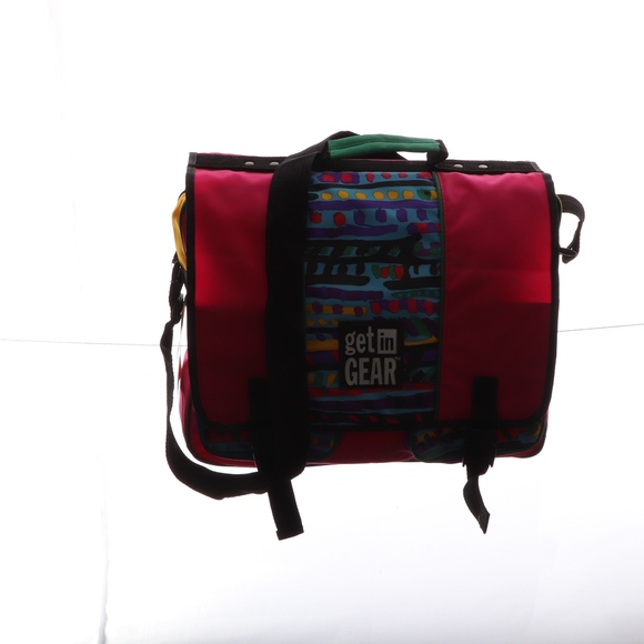 L A Gear Handbags - L A Gear Get In Gear Retro Neon Satchel Bag